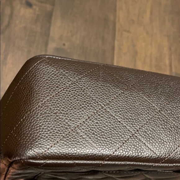 Chanel Caviar Jumbo flap brown bag 100% authentic - Picture 8 of 13